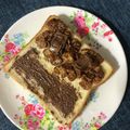 はる1234's cooksnap of when they made 【簡単♪】ちょこっとチョコトースト.