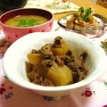 ゆずゆmama's cooksnap of when they made 大根と牛肉の煮物.