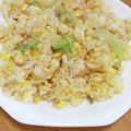 えりこ82☆'s cooksnap of when they made 我が家noしらすレタス炒飯.