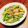 ちゃちゃまる26's cooksnap of when they made 塩麹☆長芋とスナップえんどうの炒め物.