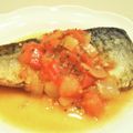 イエローバード's cooksnap of when they made サバのソテー♪トマト野菜ケチャソースで♪.