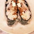 ナピト's cooksnap of when they made 納豆とクリームチーズのおにぎらず.