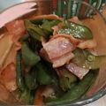 tontonmii's cooksnap of when they made さやえんどうとベーコンのガーリック炒め♡.