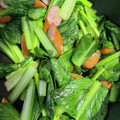 わたるんママ's cooksnap of when they made 簡単！小松菜とウィンナー☆めんつゆ炒め.