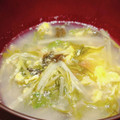 海の幸子's cooksnap of when they made これうま♪　水菜とたまごの梅スープ.