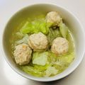 azbjbn's cooksnap of when they made 春キャベツと鶏団子のスープ(o^^o)♪.