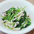 パンダ達の母です。's cooksnap of when they made 簡単！ほうれん草のいかバター醤油炒め.