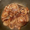 ノブりん子's cooksnap of when they made めんつゆで♡ガリバタ新たまステーキ.