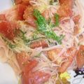 しにお's cooksnap of when they made トマト大葉のさっぱりそうめん.