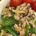 抹茶MILK's cooksnap of when they made ひき肉とピーマンの味噌炒め.