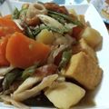 こぼく's cooksnap of when they made 圧力鍋de美い！じゃが芋人参厚揚げの煮物.