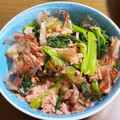 mimiemi117's cooksnap of when they made やちぶきのおひたしツナ和え.