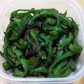 ごじひめ's cooksnap of when they made じゃこと塩昆布のやみつきピーマン炒め.