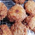 マンダリ's cooksnap of when they made お肉感半端ない♡合挽きひき肉でメンチカツ.