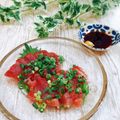 Satoco❋'s cooksnap of when they made カツオをカラシで食べてみて☆.