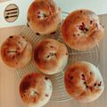 ピンクちゃん☆'s cooksnap of when they made クランベリーとレーズンのベーグル.