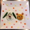 Sun Flover's cooksnap of when they made １歳の誕生日 わんわんの離乳食プレート.