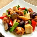 お料理ニャロメ's cooksnap of when they made 筍と鶏肉団子の甘酢炒め+ごま油風味.