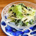 マルんちの丸顔's cooksnap of when they made セロリとワカメの辛子胡麻マヨサラダ.