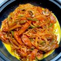 kitty・yumi's cooksnap of when they made 昔懐かしい鉄板ナポリタン.
