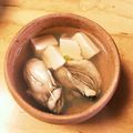クックBD4QIO☆'s cooksnap of when they made 牡蠣豆腐湯(牡蠣と豆腐、春菊のスープ）.