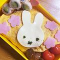 まゆー♪'s cooksnap of when they made ミッフィーちゃん☆キャラ弁.