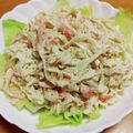 55才のおじさん's cooksnap of when they made 切り干し大根とカニカマの胡麻マヨサラダ.
