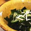 ちょこふみ's cooksnap of when they made ゆでタコときゅうりとワカメの酢の物.