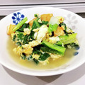 おまたんＬＡＢＯ's cooksnap of when they made 厚あげと小松菜のたまごとじ.