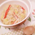 hitomi♪＊'s cooksnap of when they made 日本一美味い！カニカマの雑炊.