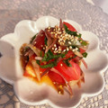 ゆぅゆぅ0401's cooksnap of when they made 茎みょうがとトマトと大葉のさっぱり和え.
