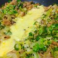 ちーまぐ's cooksnap of when they made オイルキャベツのスタミナチーズ鉄板焼き.