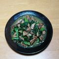 ム〜太郎's cooksnap of when they made 貧血改善❗レバーと小松菜で中華炒め.