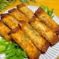 ルパンのかあさん☆彡's cooksnap of when they made 我が家定番の春巻き（包み方写真つき）.