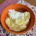 クック49L4Ho☆'s cooksnap of when they made コーンフレークのバナナ、ヨーグルトかけ.
