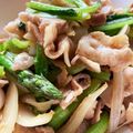 m11m11's cooksnap of when they made 下茹でなし！アスパラと豚バラの甘辛炒め.