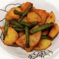 チェビス's cooksnap of when they made インゲンとジャガイモの煮付け.