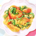 KotoLi☆'s cooksnap of when they made ゴーヤとプチトマトの卵とじ。.