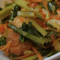 あゆたっくん's cooksnap of when they made レンジで5分小松菜と魚河岸あげの煮物.