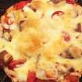 ぷりぷりの母's cooksnap of when they made 残ったそうめんで 遊食風♡そうめんピザ.