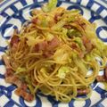 こぶたいち号's cooksnap of when they made 春キャベツとパンチェッタのパスタ.