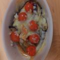 ねーやん☆'s cooksnap of when they made ナスとベーコンのトマトチーズ焼き.