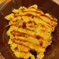 アオミドチ's cooksnap of when they made 焼きそば味☆お好み焼き風オムライス.