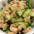 料理ニガテ系女子☆'s cooksnap of when they made 簡単おつまみ！きゅうりと挽き肉炒め.
