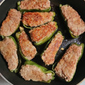 クックB9IVIV☆'s cooksnap of when they made 超簡単　ピーマンの肉詰め　生姜てりやき！.