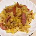 クックQPU4ZJ☆'s cooksnap of when they made ウィンナーときゃべつのカレーソース炒め.