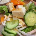 はーくんごーごー's cooksnap of when they made 韓国風♡豆腐をのせたサンチュのサラダ.