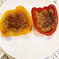 Kママ♡'s cooksnap of when they made タレが美味しいパプリカ&ピーマンの肉詰め.