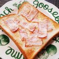 もふもふクロさん's cooksnap of when they made ベーコン✿サクサクチーズトースト.