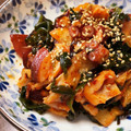 120615's cooksnap of when they made うまうま！【わかめとタコのキムチ和え】.
